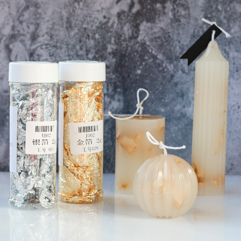 Gold Foil Flakes - Kreatywna ręcznie robiona świeca materiały do