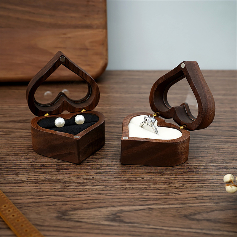 1 szt. Pudełko na pierścionek  – Wood Ring Blank recenzja i cena