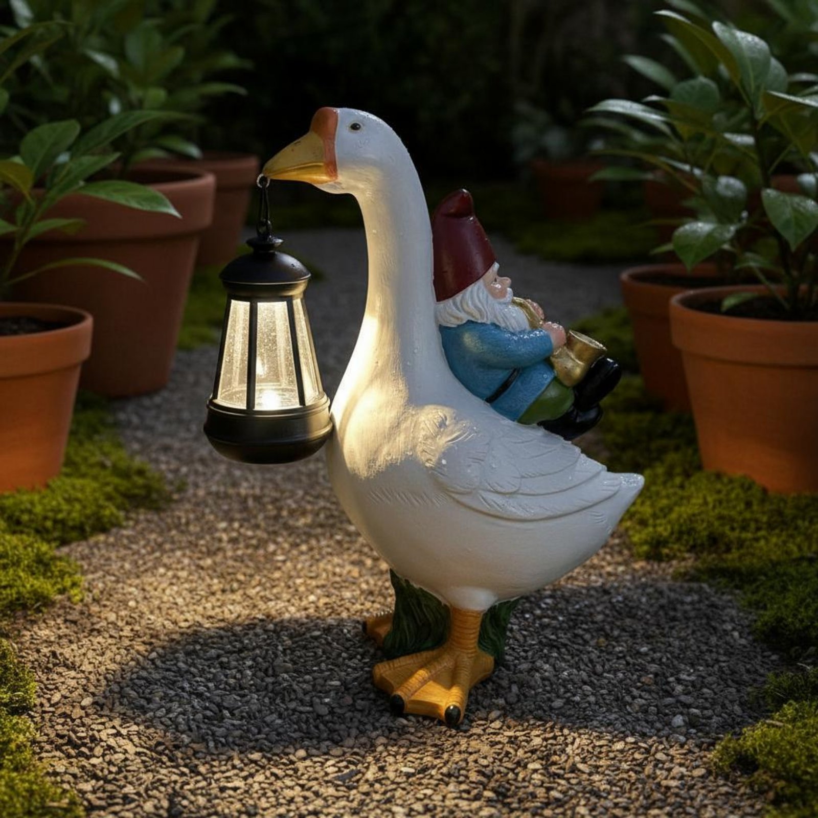 Figurka Gnoma na Gęsiej Krzyni – Resin Crafts recenzja i cena