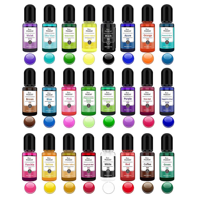 24 kolor Art Ink alkohol żywic – Resin Dye Alcohol recenzja i cena